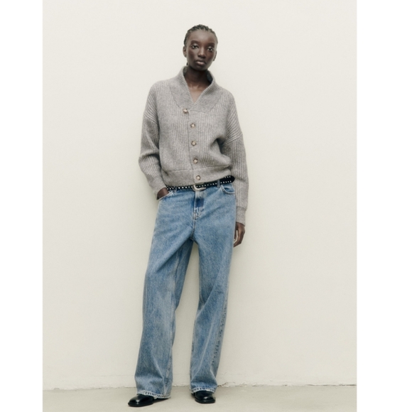 ❌️SOLD❌️KNIT BOMBER JACKET SIZE M - Picture 2 of 9